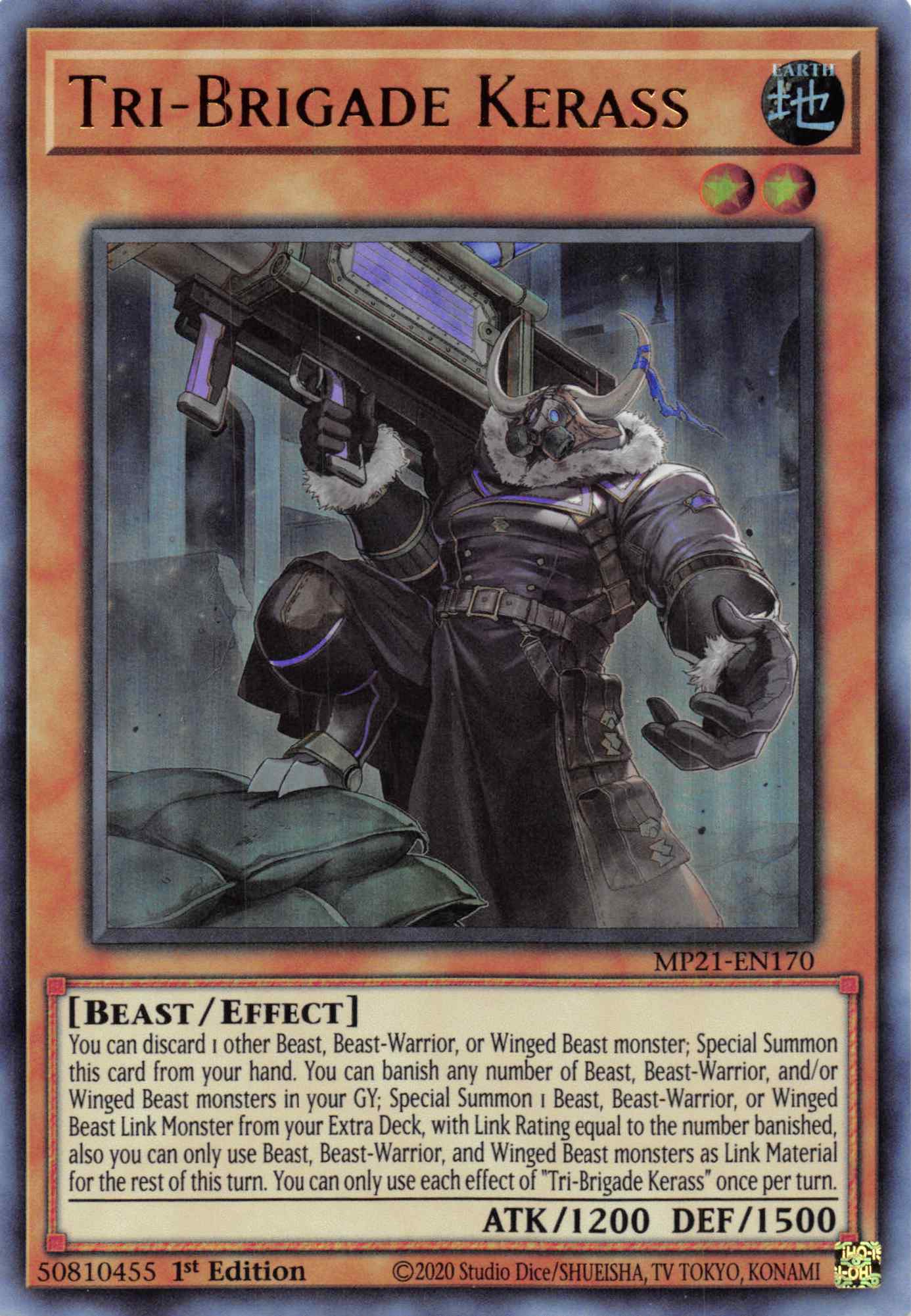 Tri-Brigade Kerass [MP21-EN170] Ultra Rare | Exor Games Truro