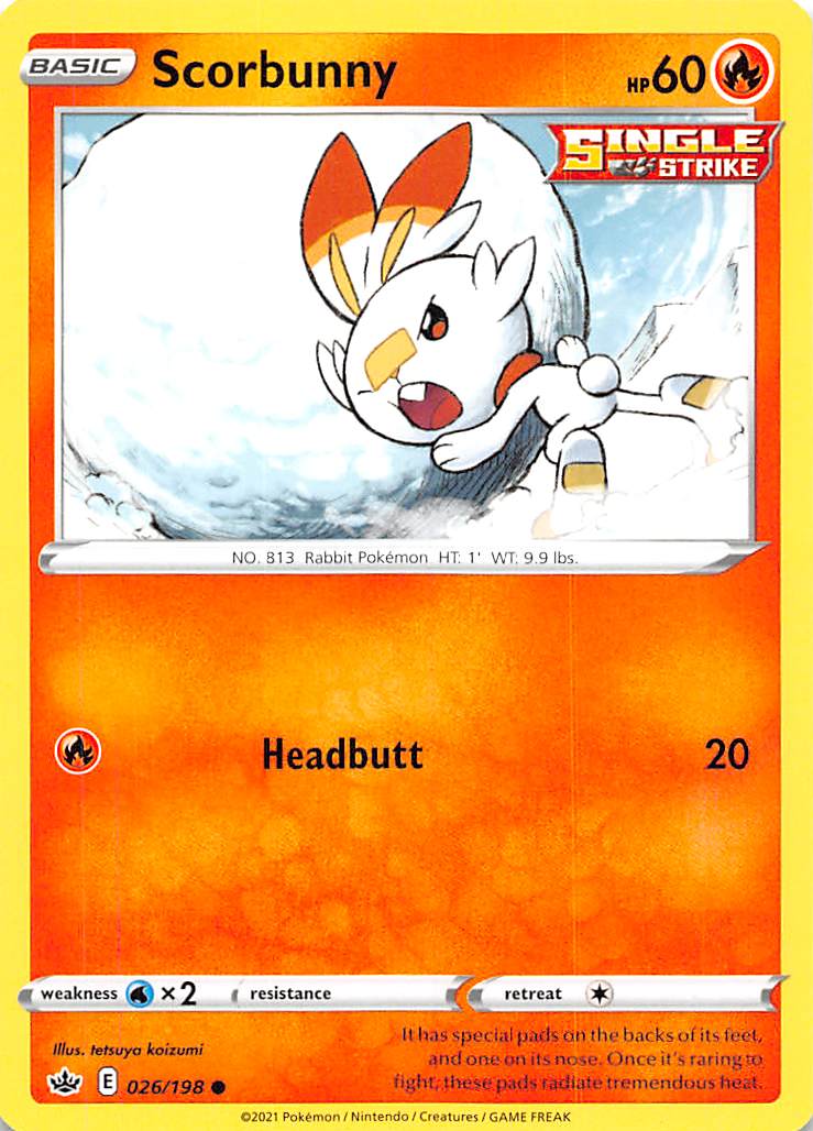 Scorbunny (026/198) [Sword & Shield: Chilling Reign] | Exor Games Truro