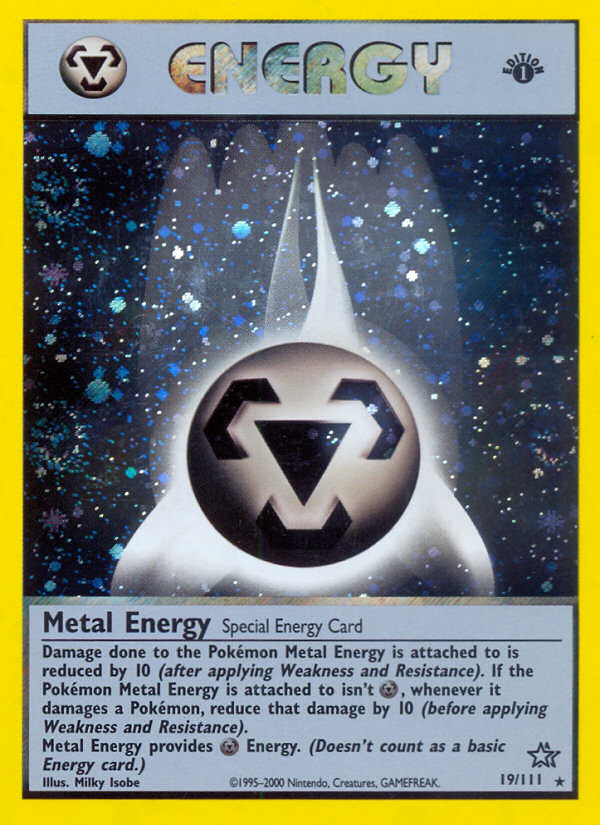 Metal Energy (19/111) [Neo Genesis 1st Edition] | Exor Games Truro