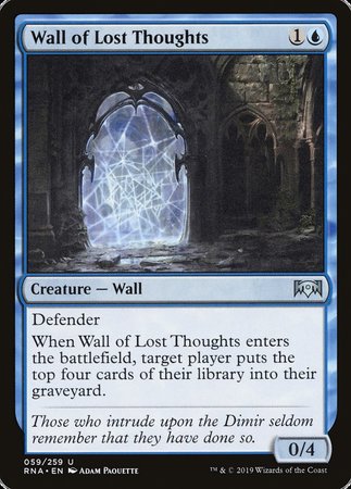 Wall of Lost Thoughts [Ravnica Allegiance] | Exor Games Truro