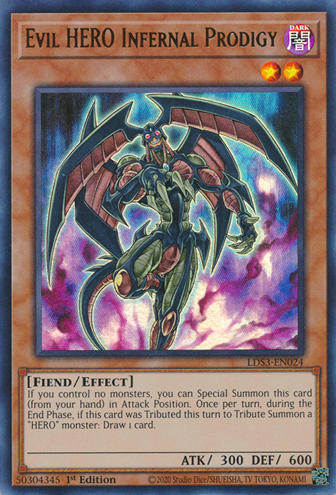 Evil HERO Infernal Prodigy [LDS3-EN024] Ultra Rare | Exor Games Truro