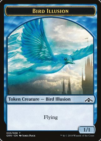 Bird Illusion Token [Guilds of Ravnica Tokens] | Exor Games Truro