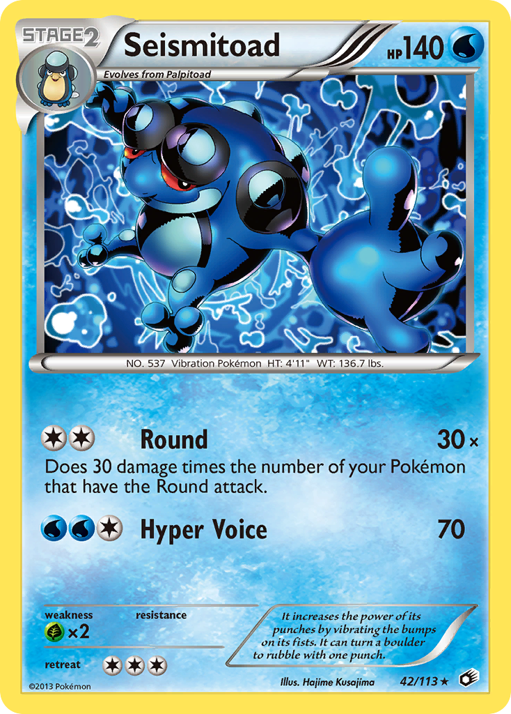 Seismitoad (42/113) [Black & White: Legendary Treasures] | Exor Games Truro