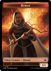 Squid // Human (26) Double-Sided Token [March of the Machine Commander Tokens] | Exor Games Truro