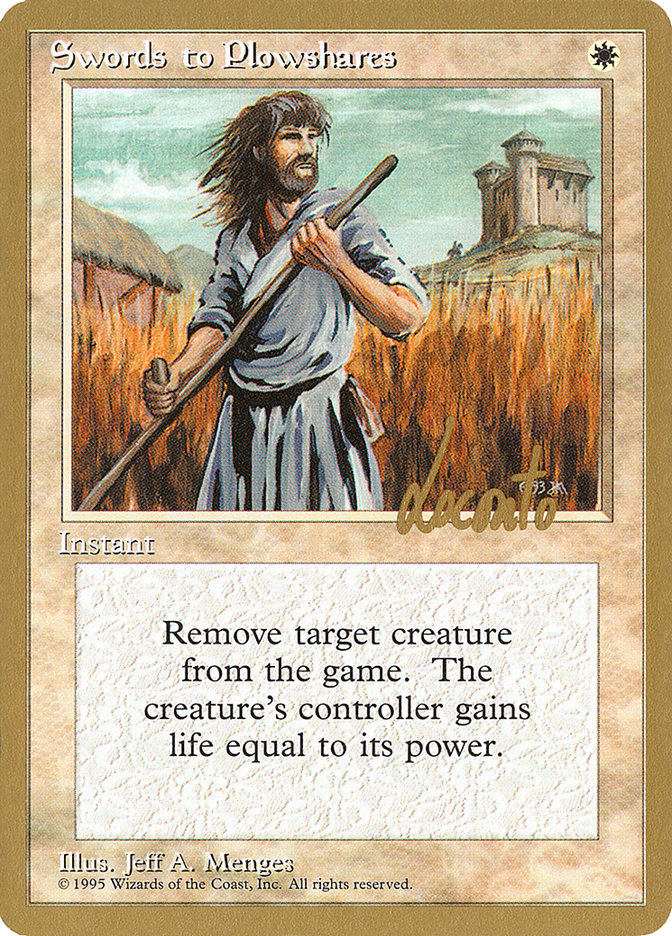 Swords to Plowshares (Michael Loconto) [Pro Tour Collector Set] | Exor Games Truro