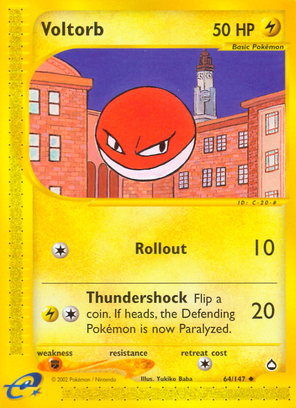 Voltorb (64/147) [Aquapolis] | Exor Games Truro