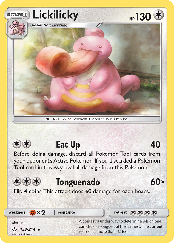 Lickilicky (153/214) [Sun & Moon: Unbroken Bonds] | Exor Games Truro