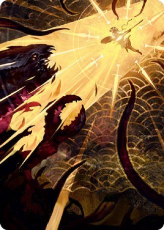 Defiant Strike Art Card [Strixhaven: School of Mages Art Series] | Exor Games Truro