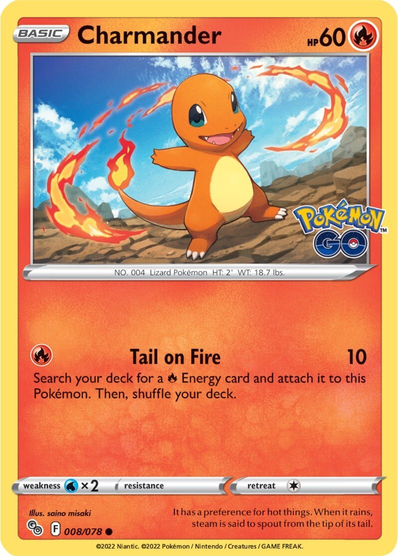 Charmander (008/078) [Pokémon GO] | Exor Games Truro