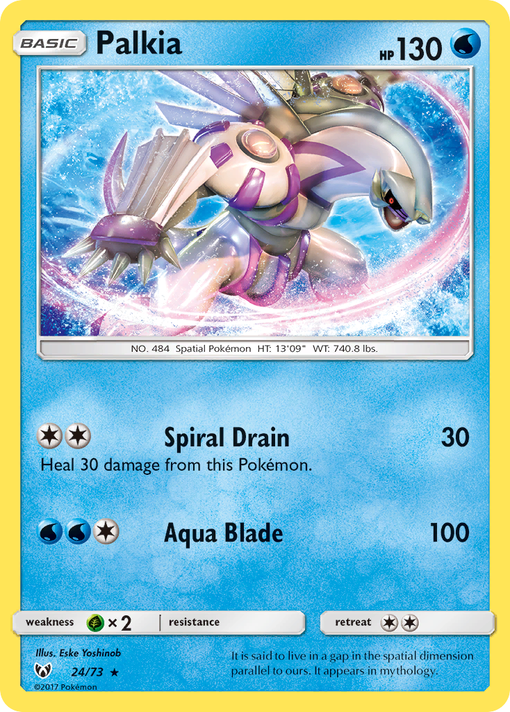 Palkia (24/73) [Sun & Moon: Shining Legends] | Exor Games Truro