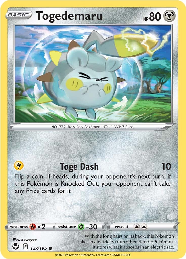 Togedemaru (127/195) [Sword & Shield: Silver Tempest] | Exor Games Truro