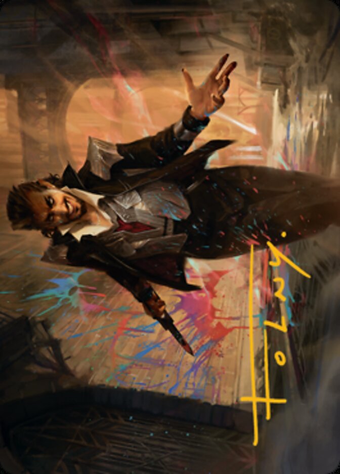Anhelo, the Painter Art Card (Gold-Stamped Signature) [Streets of New Capenna Art Series] | Exor Games Truro