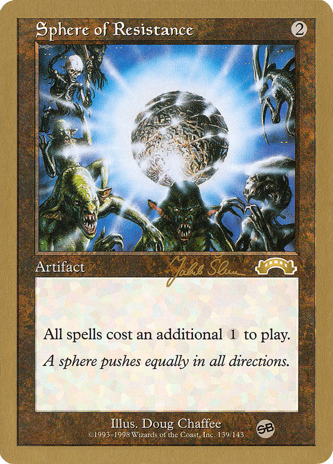 Sphere of Resistance (Jakub Slemr) (SB) [World Championship Decks 1999] | Exor Games Truro