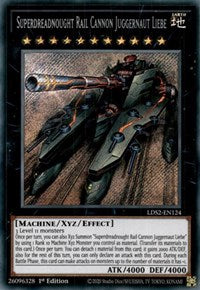 Superdreadnought Rail Cannon Juggernaut Liebe [LDS2-EN124] Secret Rare | Exor Games Truro