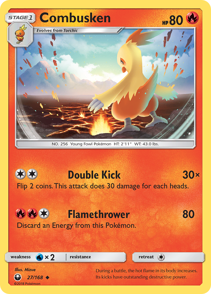 Combusken (27/168) [Sun & Moon: Celestial Storm] | Exor Games Truro