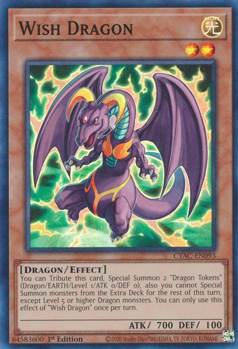 Wish Dragon [CYAC-EN093] Super Rare | Exor Games Truro