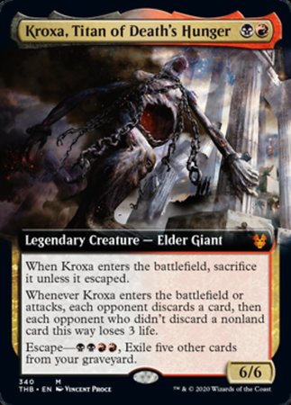 Kroxa, Titan of Death's Hunger (Extended Art) [Theros Beyond Death] | Exor Games Truro