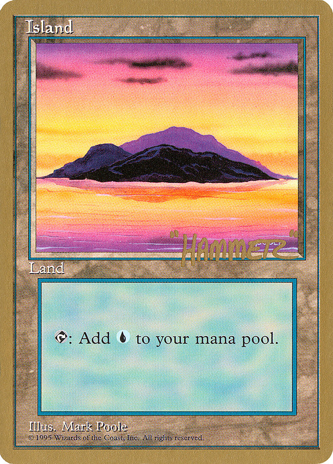 Island (shr368) (Shawn "Hammer" Regnier) [Pro Tour Collector Set] | Exor Games Truro