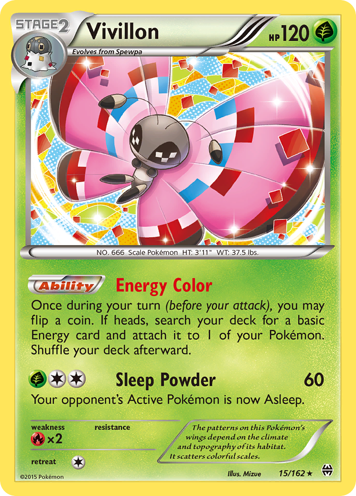 Vivillon (15/162) [XY: BREAKthrough] | Exor Games Truro