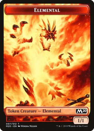 Elemental Token [Core Set 2020 Tokens] | Exor Games Truro