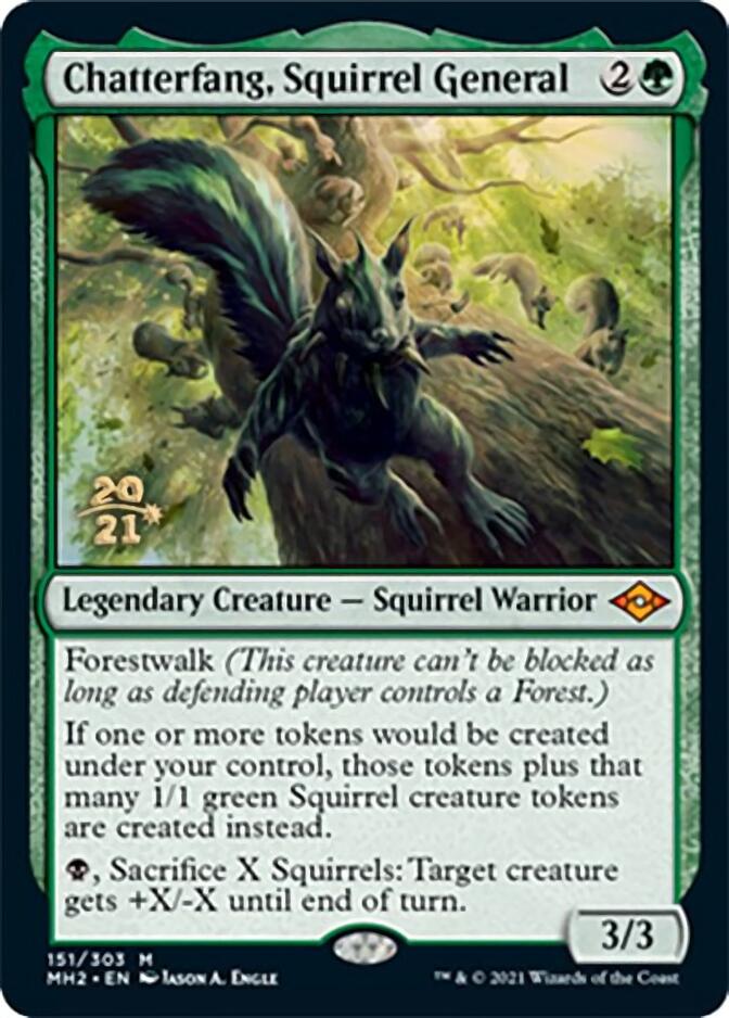 Chatterfang, Squirrel General [Modern Horizons 2 Prerelease Promos] | Exor Games Truro