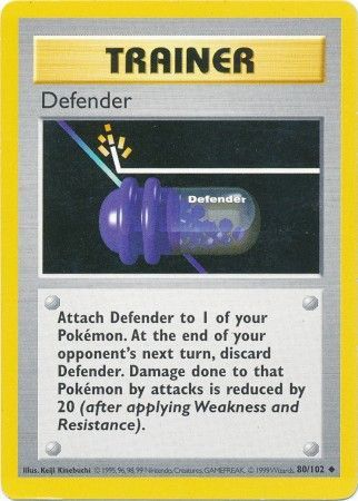 Defender (80/102) [Base Set Shadowless Unlimited] | Exor Games Truro