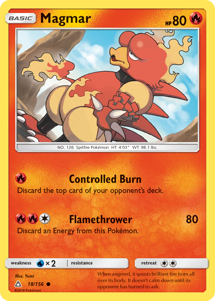 Magmar (18/156) [Sun & Moon: Ultra Prism] | Exor Games Truro