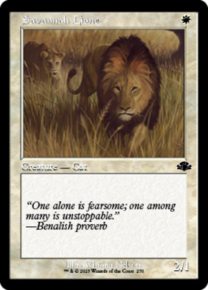 Savannah Lions (Retro) [Dominaria Remastered] | Exor Games Truro