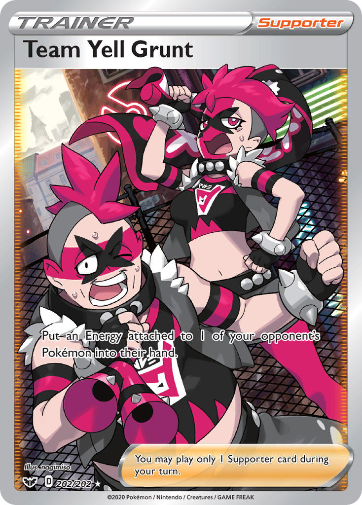 Team Yell Grunt (202/202) [Sword & Shield: Base Set] | Exor Games Truro