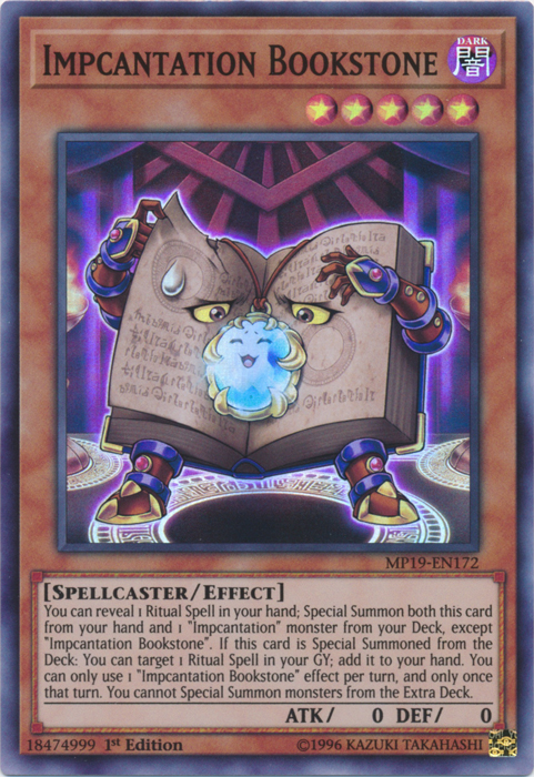 Impcantation Bookstone [MP19-EN172] Super Rare | Exor Games Truro