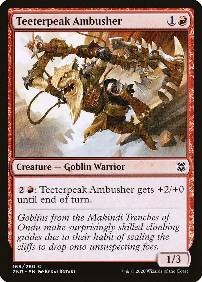 Teeterpeak Ambusher [Zendikar Rising] | Exor Games Truro