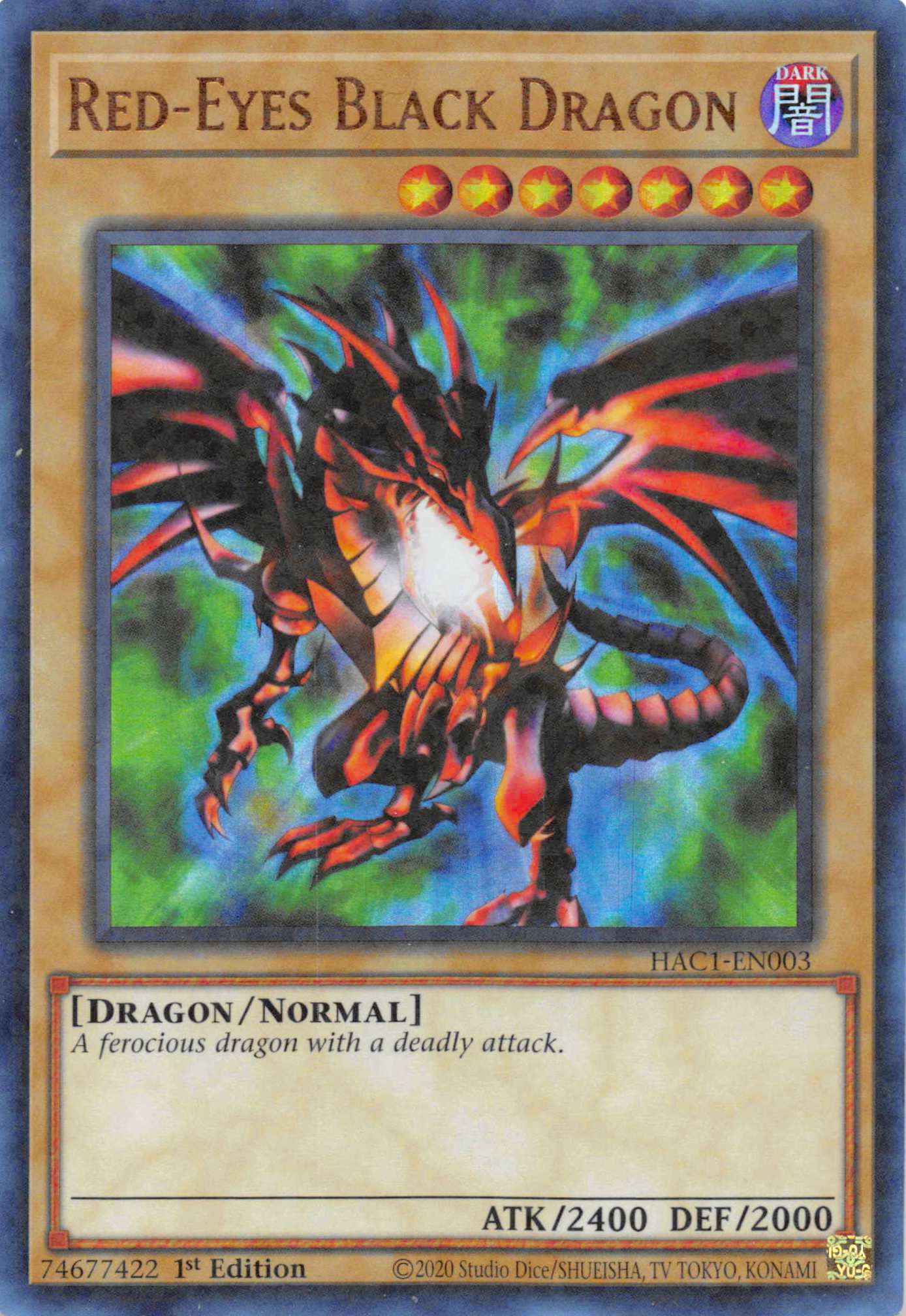 Red-Eyes Black Dragon (Duel Terminal) [HAC1-EN003] Parallel Rare | Exor Games Truro