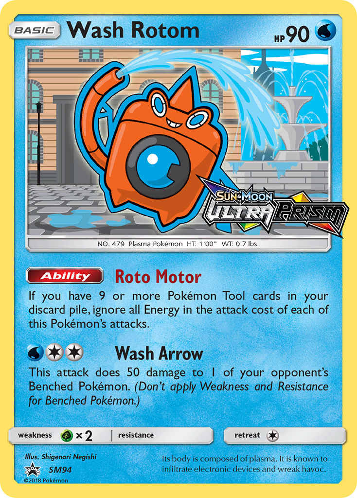 Wash Rotom (SM94) [Sun & Moon: Black Star Promos] | Exor Games Truro