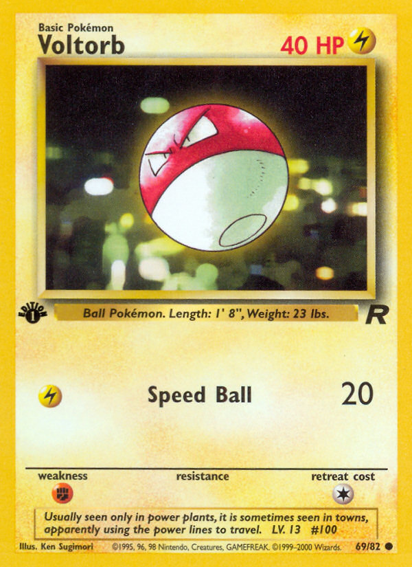 Voltorb (69/82) [Team Rocket 1st Edition] | Exor Games Truro