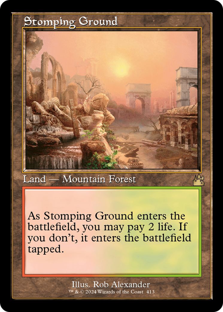 Stomping Ground (Retro) [Ravnica Remastered] | Exor Games Truro