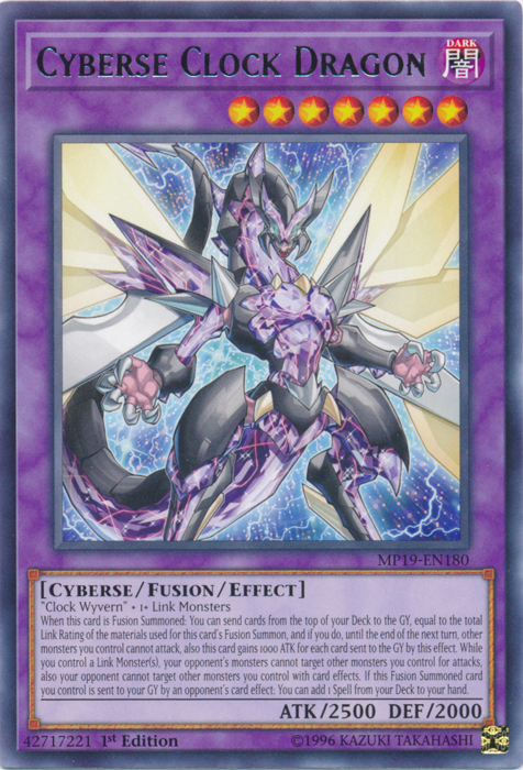 Cyberse Clock Dragon [MP19-EN180] Rare | Exor Games Truro