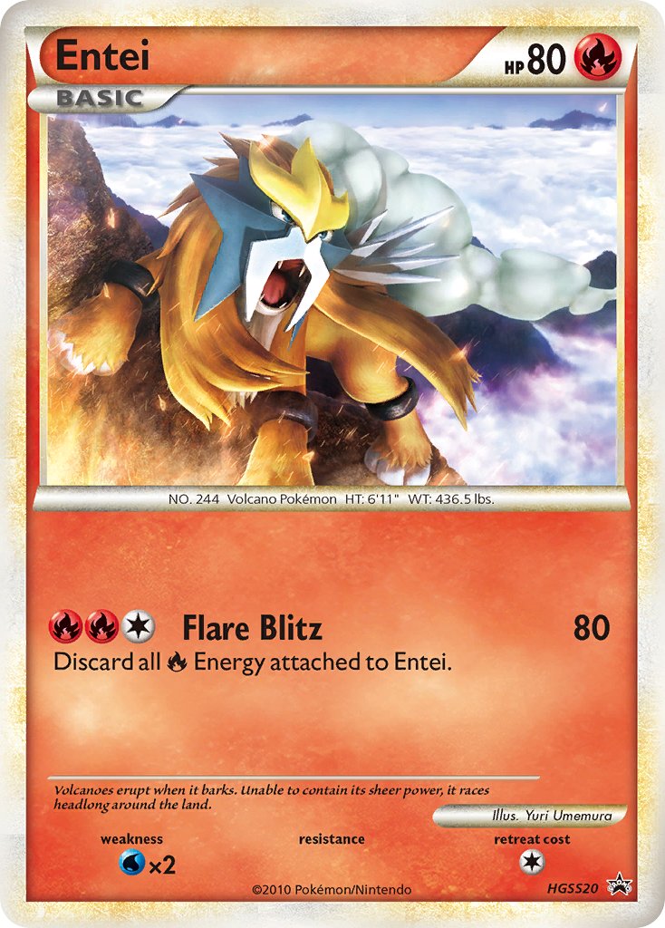 Entei (HGSS20) [HeartGold & SoulSilver: Black Star Promos] | Exor Games Truro