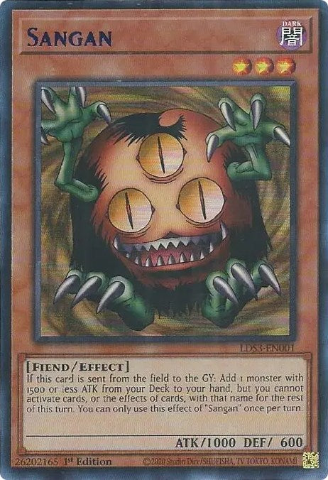 Sangan (Blue) [LDS3-EN001] Ultra Rare | Exor Games Truro