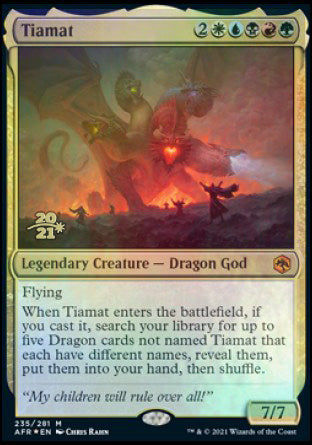 Tiamat [Dungeons & Dragons: Adventures in the Forgotten Realms Prerelease Promos] | Exor Games Truro