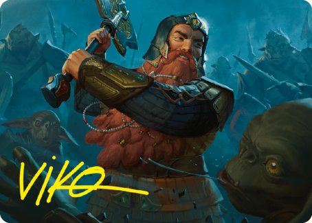 Gimli, Counter of Kills Art Card (10/81) [The Lord of the Rings: Tales of Middle-earth Art Series] | Exor Games Truro
