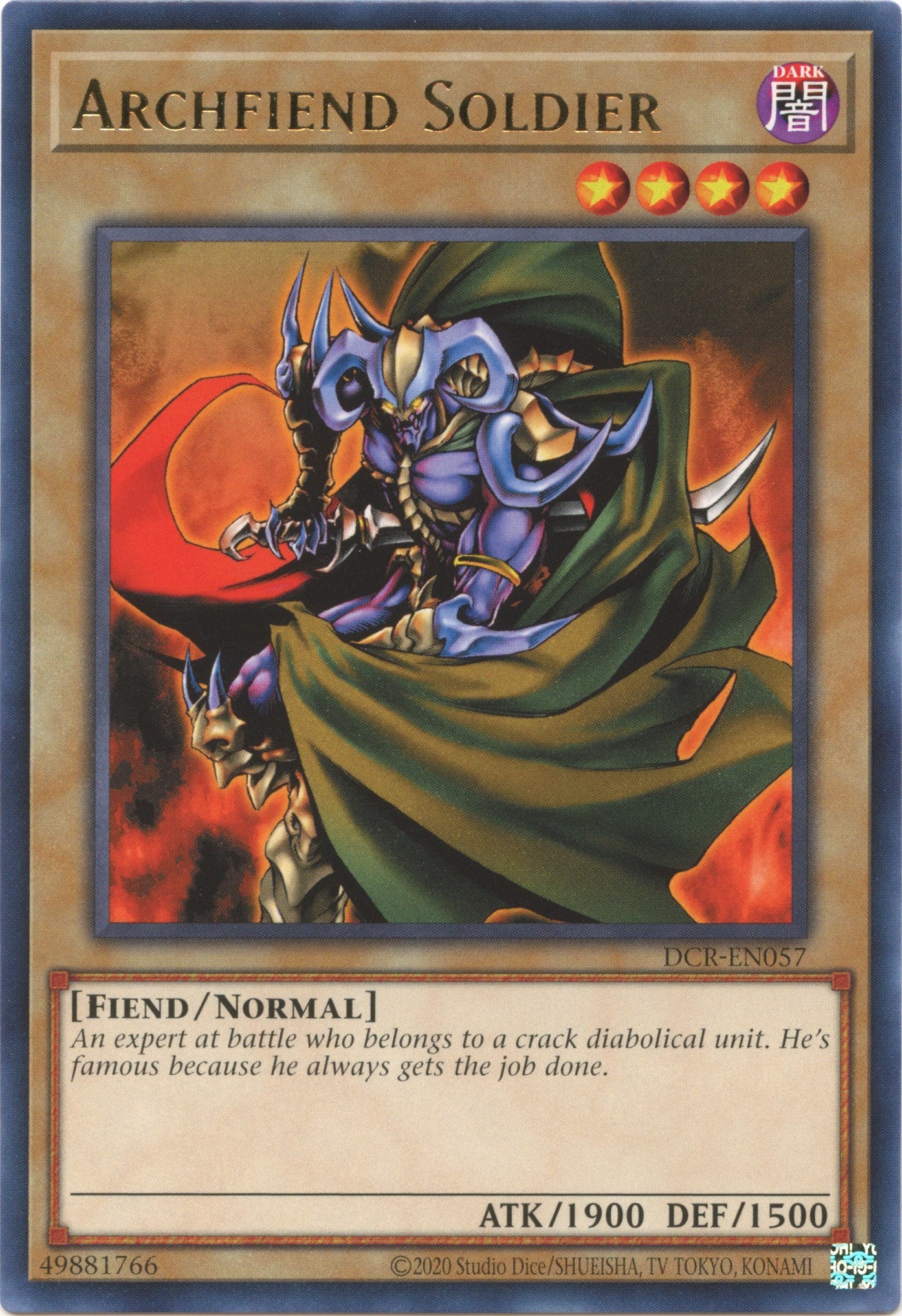 Archfiend Soldier (25th Anniversary) [DCR-EN057] Rare | Exor Games Truro