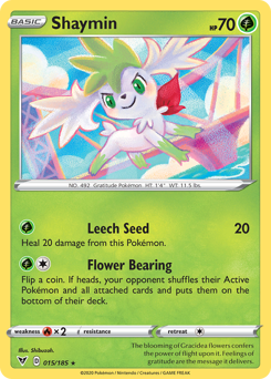 Shaymin (015/185) [Sword & Shield: Vivid Voltage] | Exor Games Truro