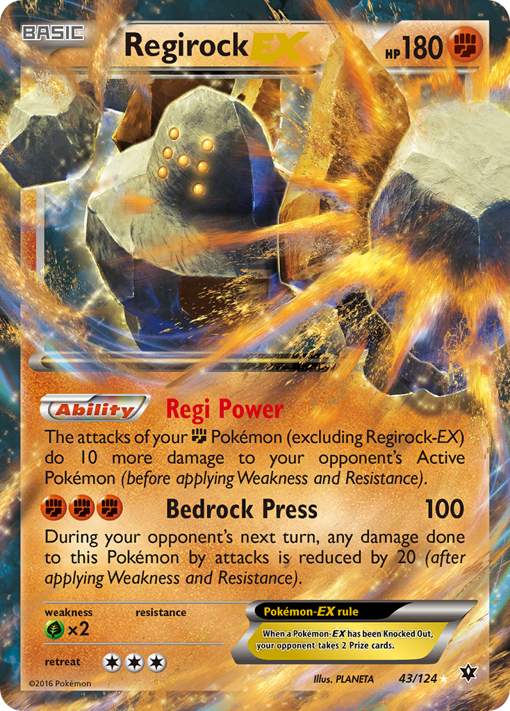 Regirock EX (43/124) [XY: Fates Collide] | Exor Games Truro