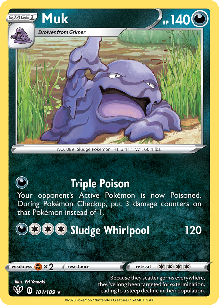 Muk (101/189) [Sword & Shield: Darkness Ablaze] | Exor Games Truro