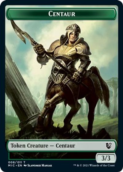 Centaur // Wolf Double-sided Token [Innistrad: Midnight Hunt Commander] | Exor Games Truro