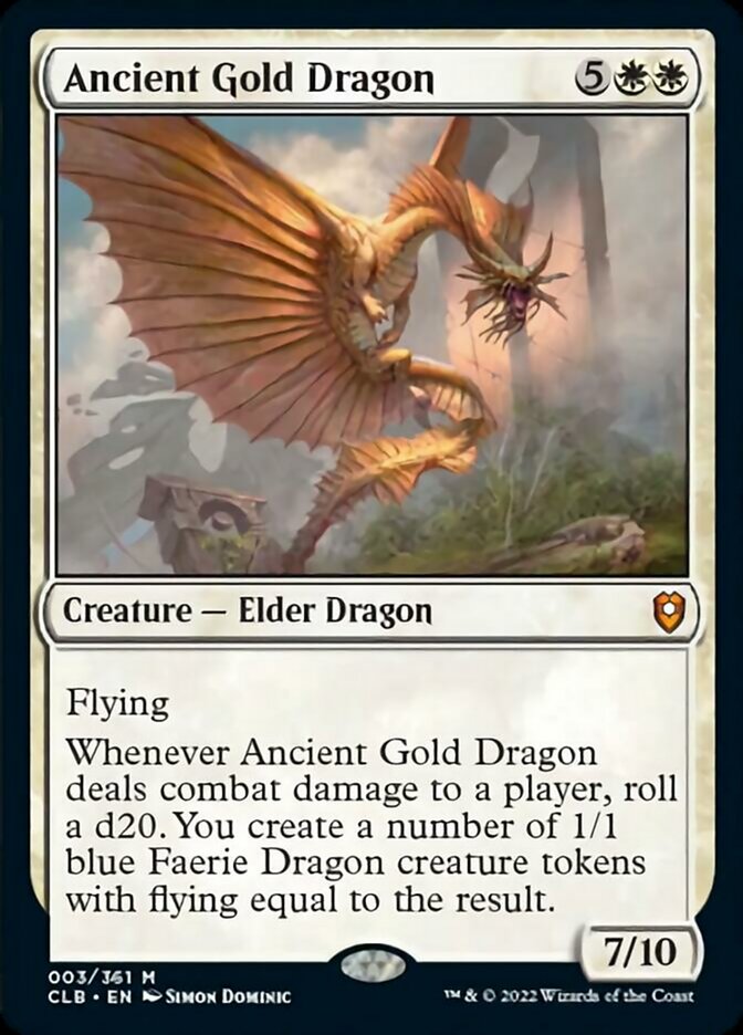 Ancient Gold Dragon [Commander Legends: Battle for Baldur's Gate] | Exor Games Truro