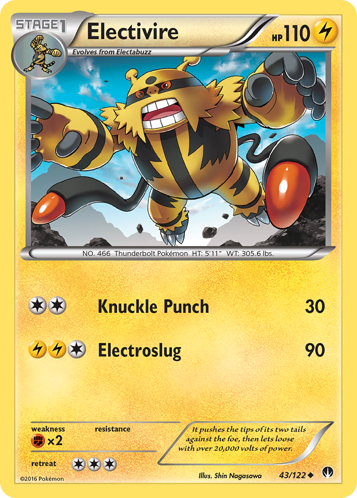 Electivire (43/122) [XY: BREAKpoint] | Exor Games Truro