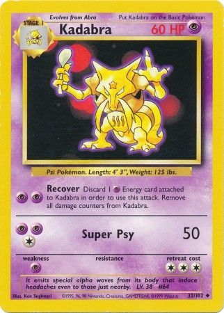 Kadabra (32/102) [Base Set Unlimited] | Exor Games Truro