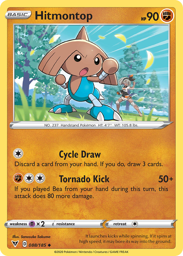 Hitmontop (088/185) [Sword & Shield: Vivid Voltage] | Exor Games Truro