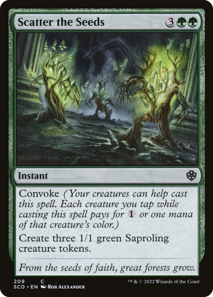 Scatter the Seeds [Starter Commander Decks] | Exor Games Truro